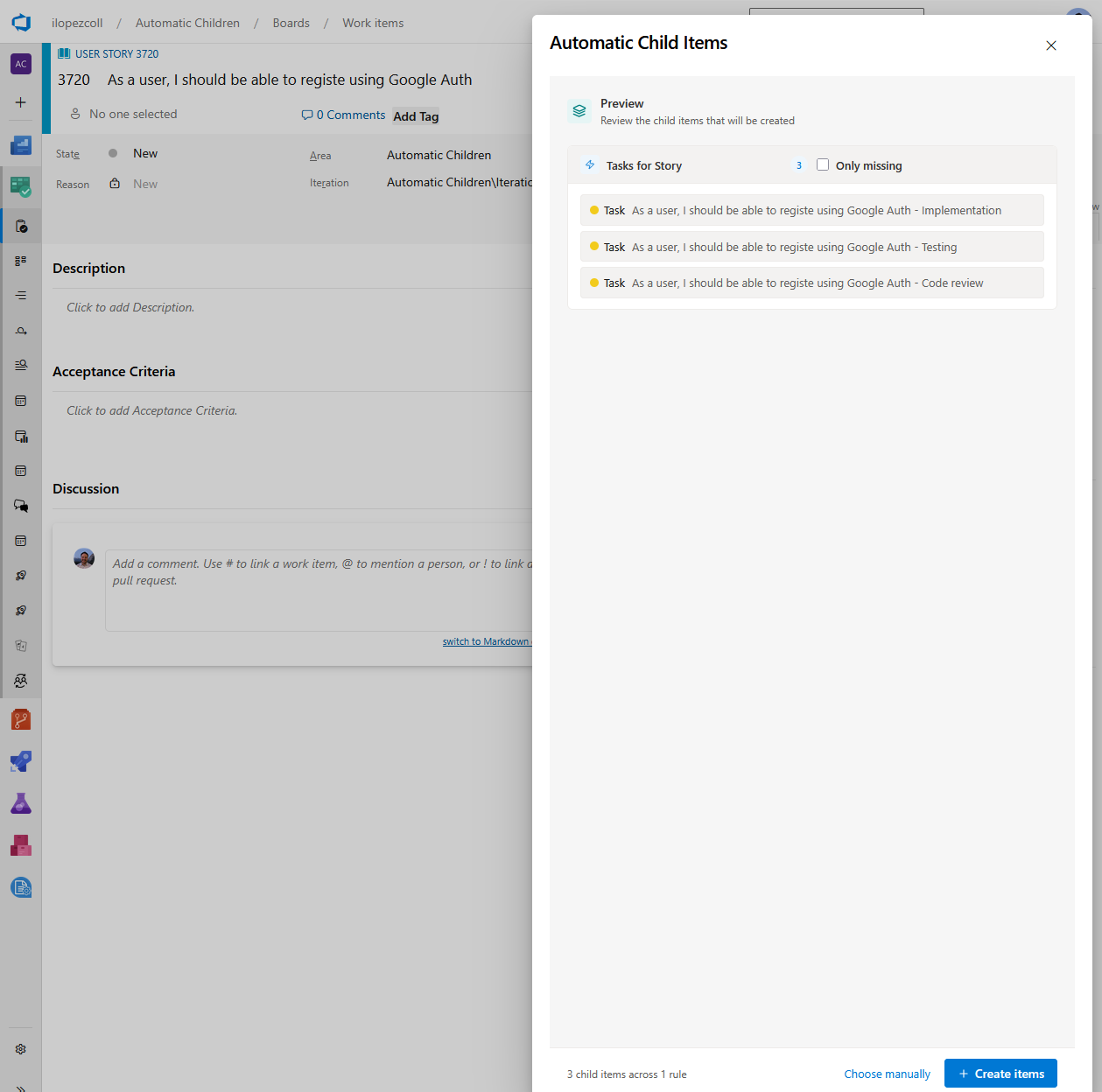 Execute Rules - Sidebar Preview Screenshot